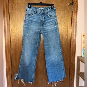 Zara High Rise straight leg jeans